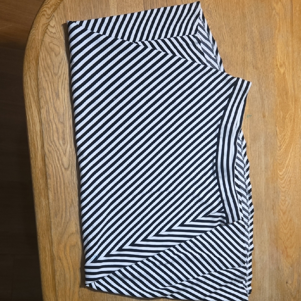 Striped Black and White Maxi Skirt